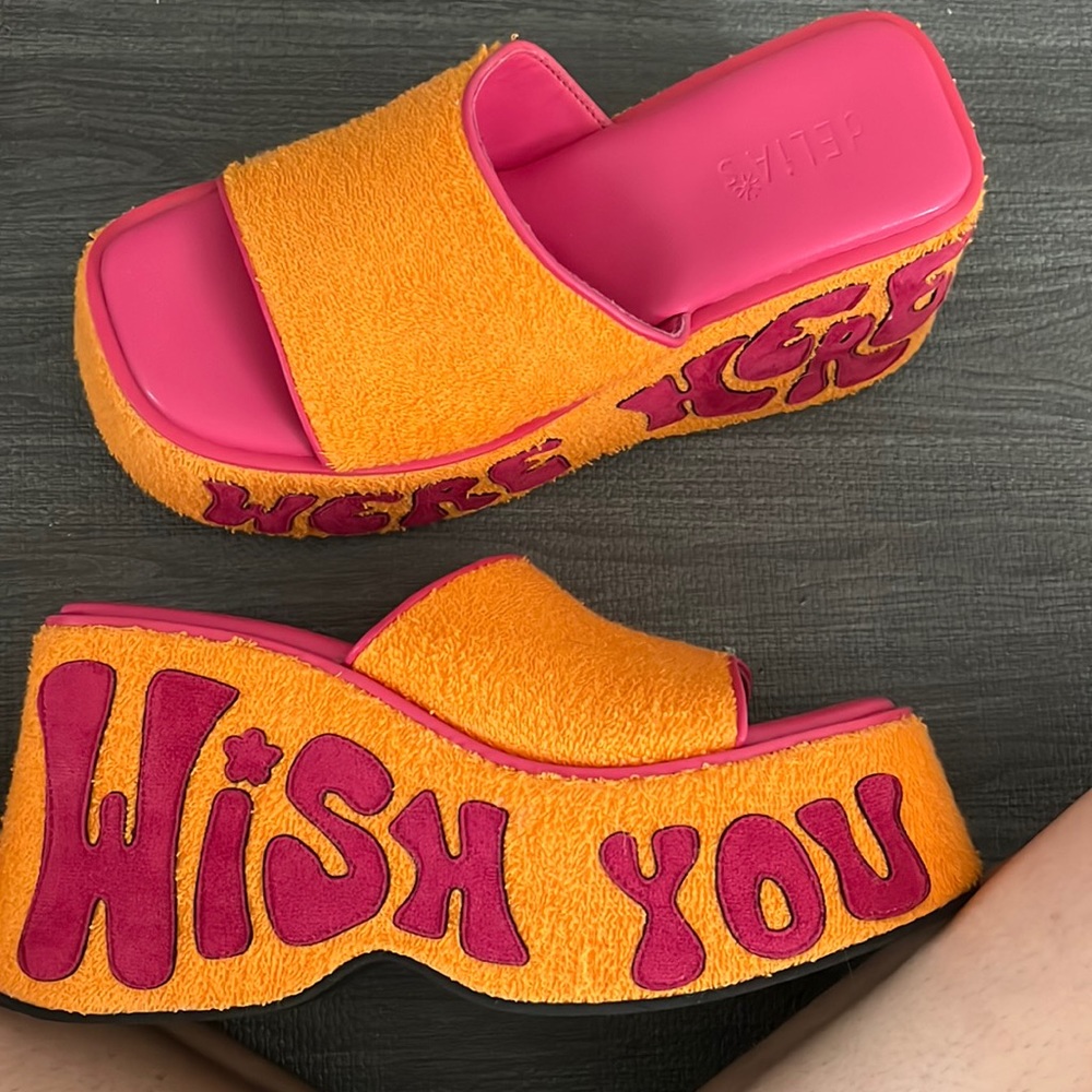 Never worn before wish you were here Platforms